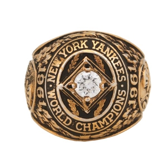 Roger Maris 1961 New York Yankees  World Series Champions Salesman Sample Ring 